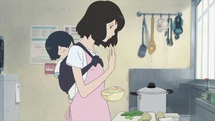 Hana from Wolf Children аниме