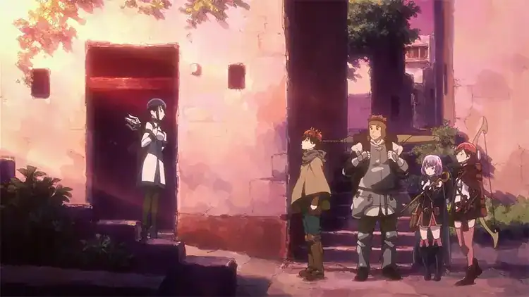 Топ 30 лучших средневековых аниме 12 Hai to Gensou no Grimgar (Grimgar of Fantasy and Ash) аниме