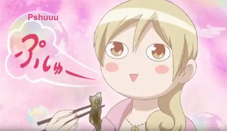 Вакакодзакэ аниме на тему еды