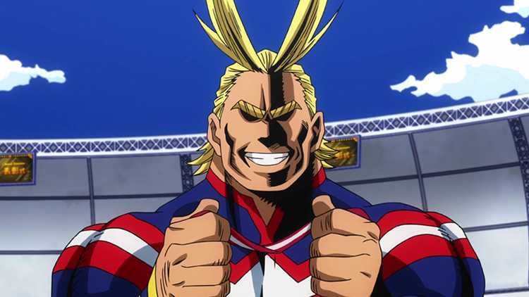 All Might from My Hero Academia аниме