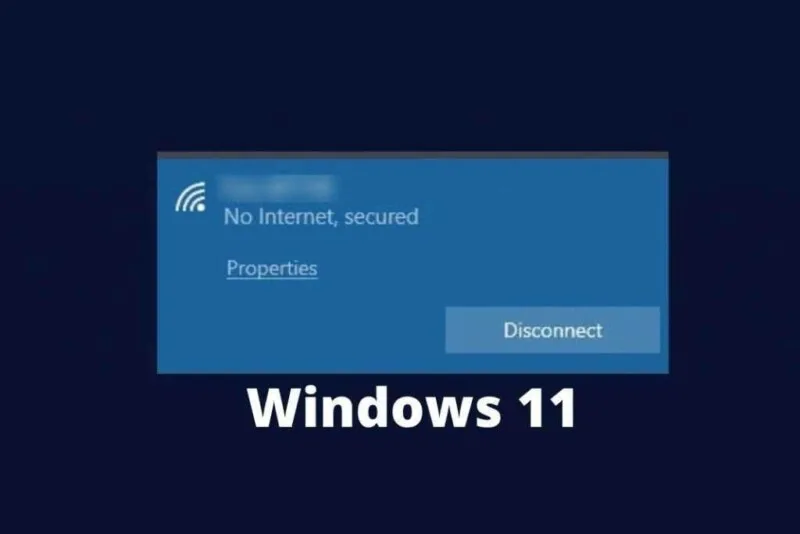 Нет ошибки Интернет-безопасности в Windows 11